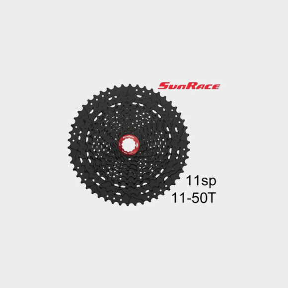 Kassett SunRace CSMX80, 11 växlar, 11-50T, svart