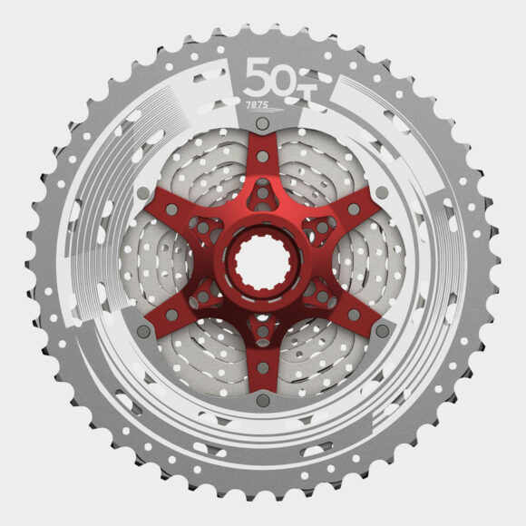 Kassett SunRace CSMX80, 11 växlar, 11-50T, silver