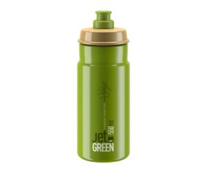 Flaska Elite JET Green Olive White Logo 550ml