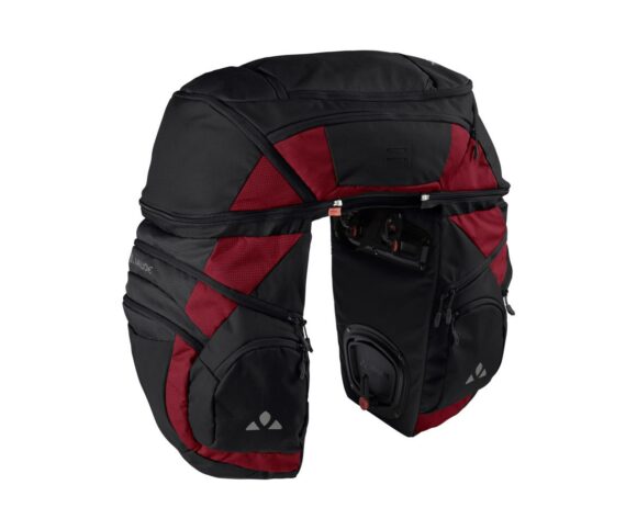 Packväska Vaude Karakorum Pro svart/carmine 62L