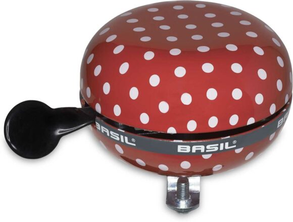 Ringklocka Basil Polkadot Big Bell röd/vitprickig