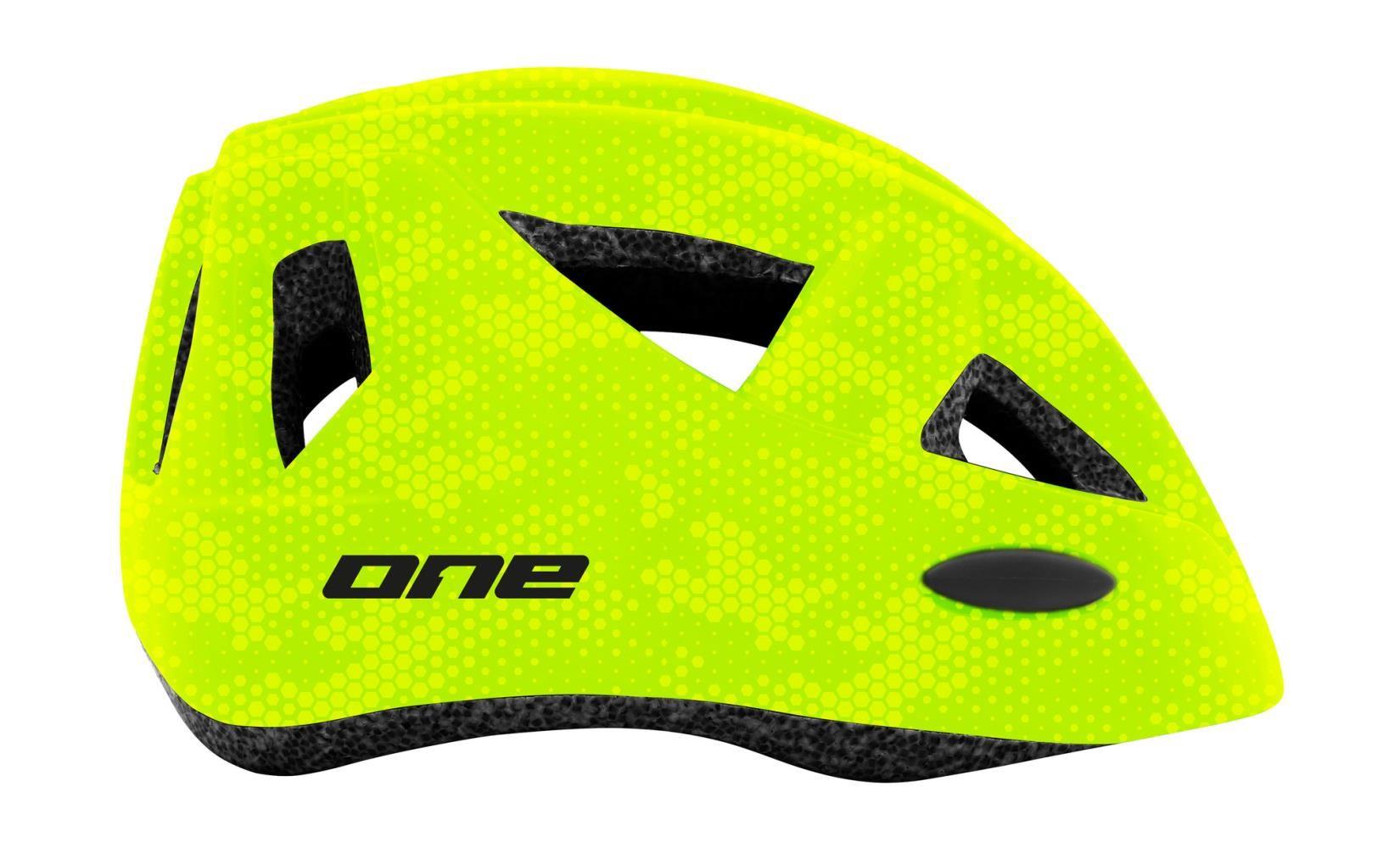 Cykelhjälm One Racer neongrön X-Small/Small (48 - 52 cm)