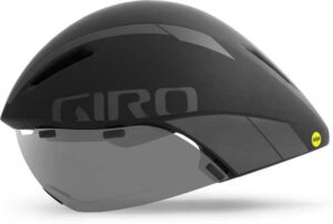 Cykelhjälm Giro Aerohead MIPS svart/titan Large (59 - 63 cm)