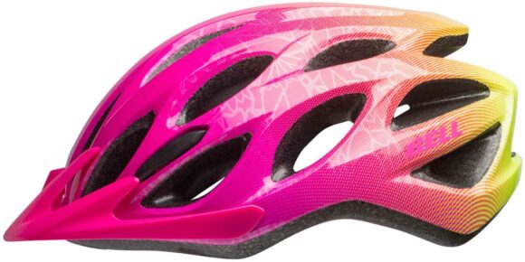 Cykelhjälm Bell Charger Jr rosa/gul One-Size (50 - 57 cm)