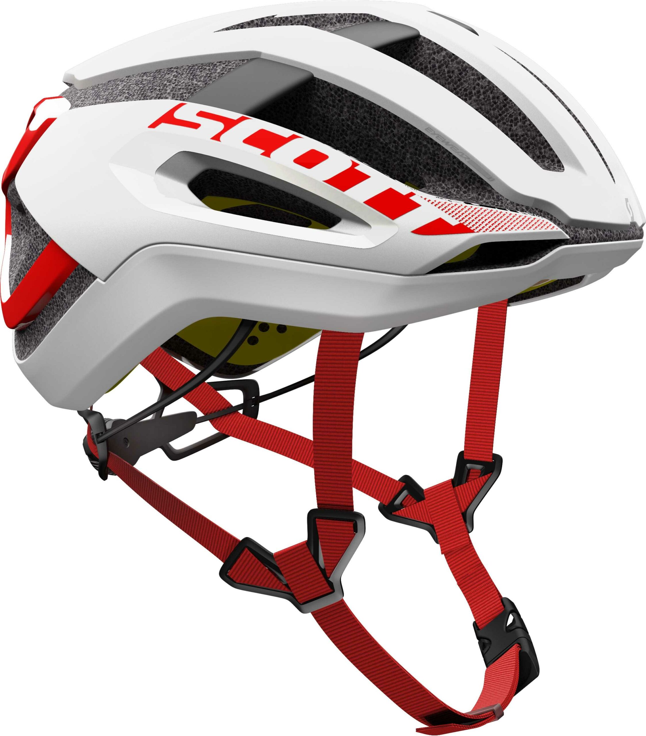 Cykelhjälm Scott Centric Plus MIPS vit/röd Small (51 - 55 cm)