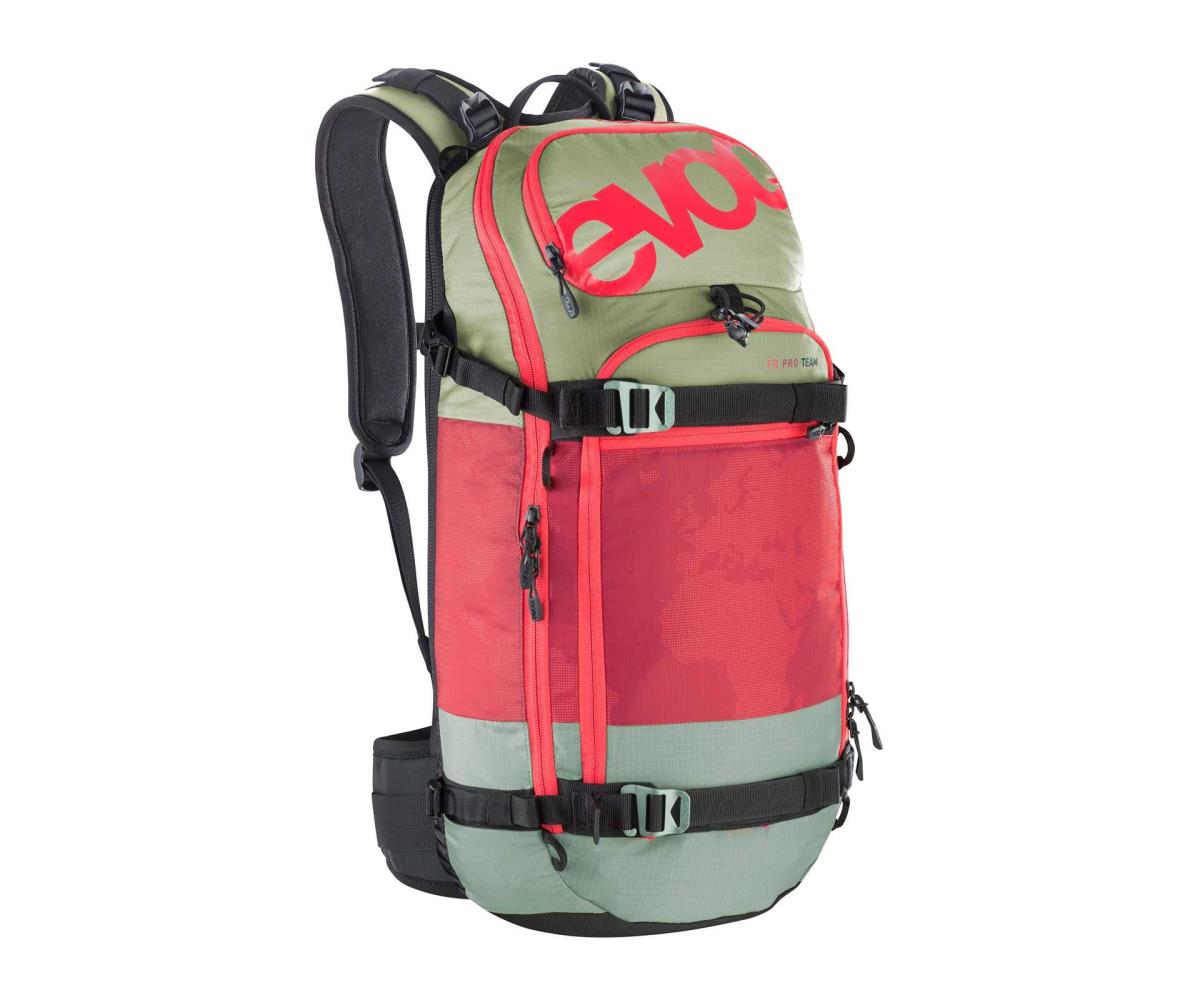 Ryggsäck Evoc FR Pro Team 18 l röd/grön