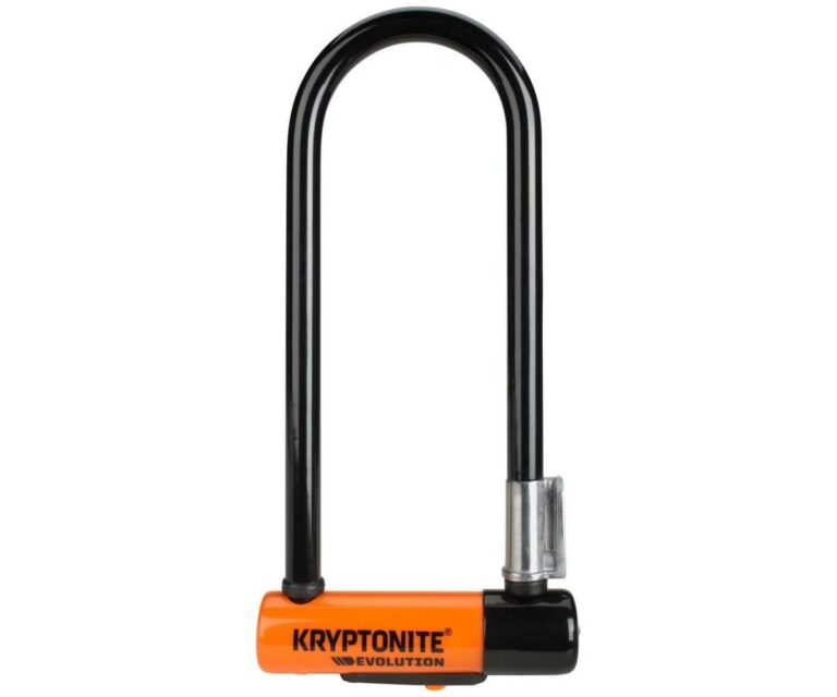 Bygellås Kryptonite Evolution Mini 9 svart/orange med Flexframe fäste