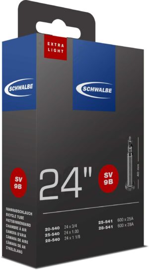 Cykelslang Schwalbe SV 9B Extralight 20/28-540/541 racerventil 40 mm